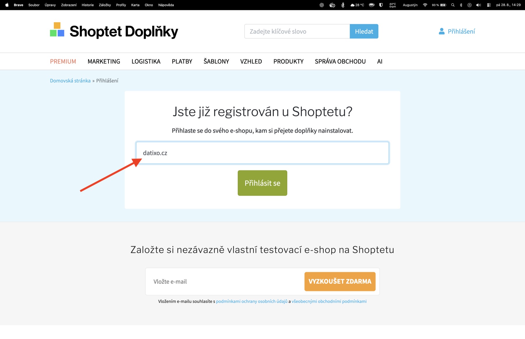 Výběr e-shopu pro instalaci doplňku